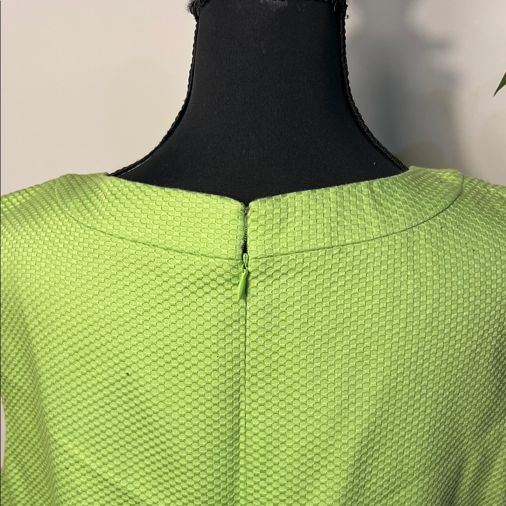 Alfani Lime Green Textured Midi Dress - Picture 3 of 7